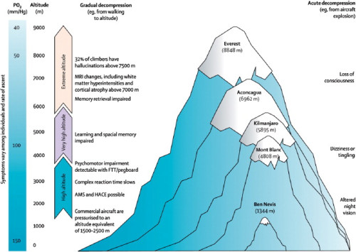 Altitude Sickness Types, Causes, Symptoms, Precaution and Treatment