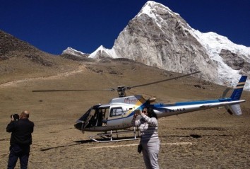 Gorakshep to Lukla Helicopter Flight